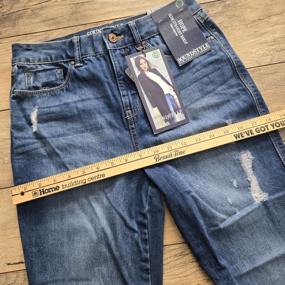 Soundstyle Hope Slim Straight Ankle High Rise Nwt Womens Size 4 Jeans - Picture 6 of 16